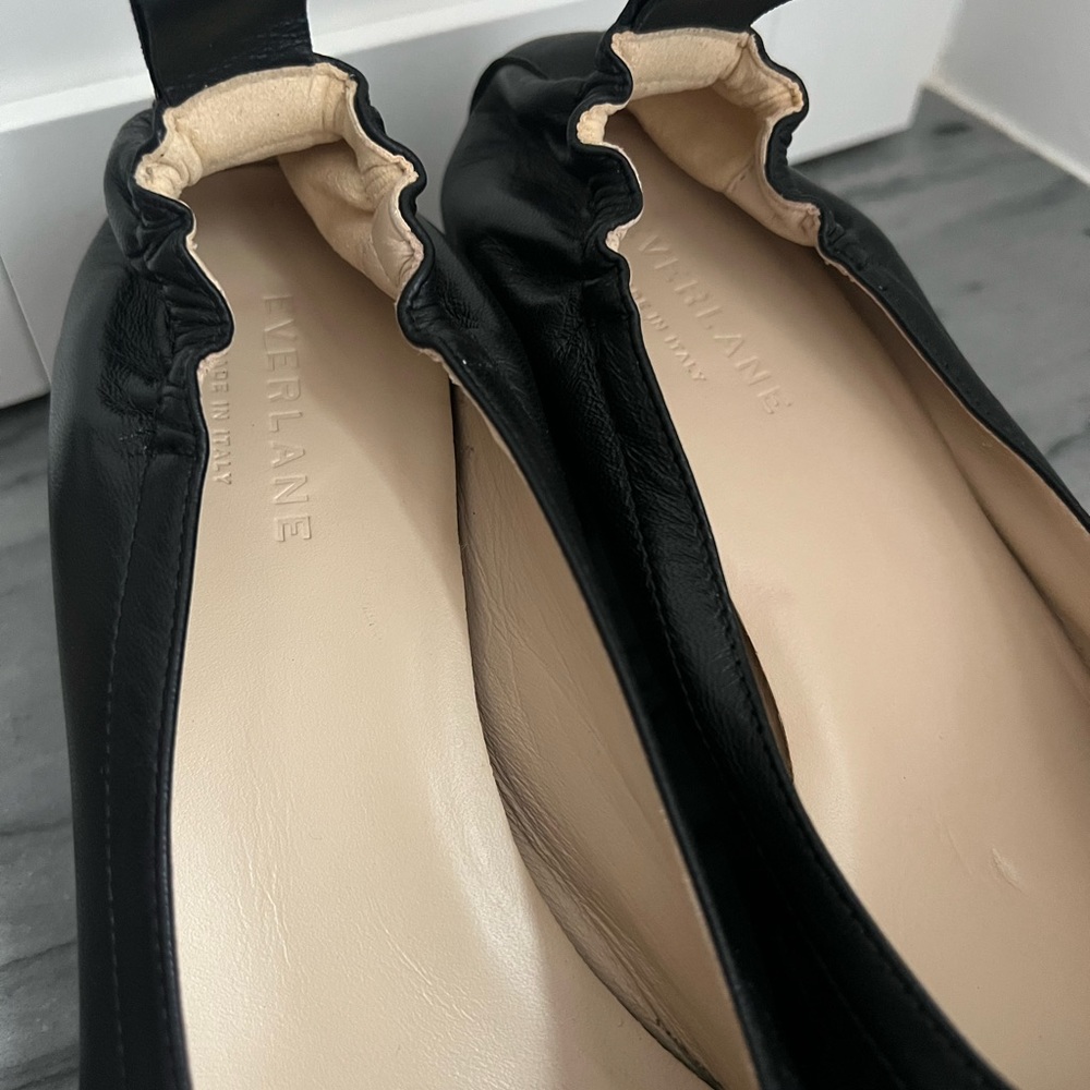 Everlane Black Leather Day Glove Block Heels - Picture 3 of 9